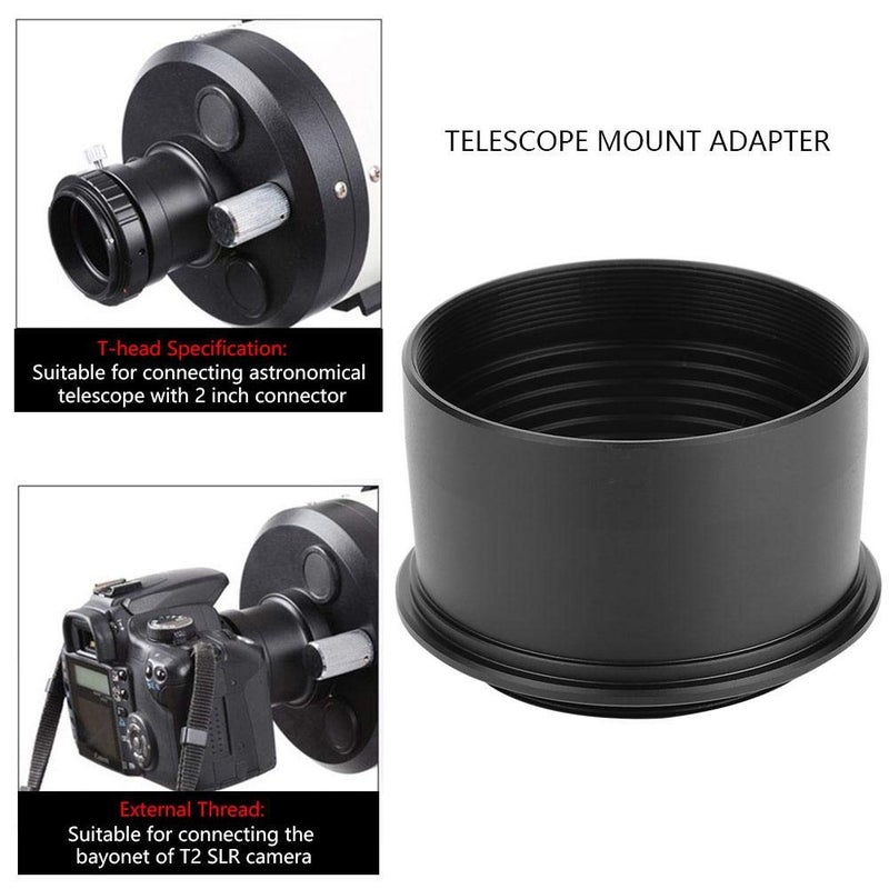 Serounder 2'' to T2 Eyepiece Extension Tube Adapter, M42*0.75 to 2 inch Telescope Eyepiece Mount Adapter for Astronomical Telescopes - Image 5